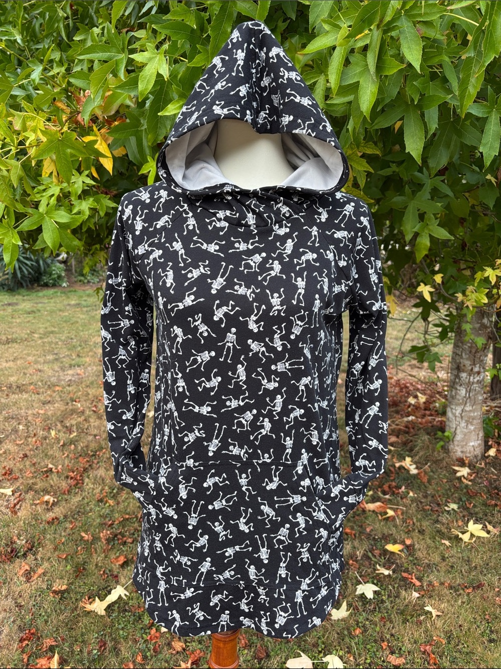 LulaRoe Hooded Skeleton Tee